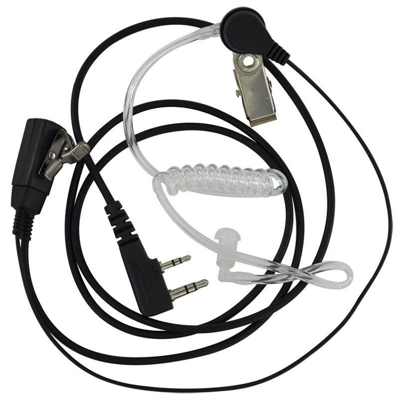 高档耐用空气导管 对讲机耳机线耳麦 入耳式K头M头手台通用防辐射