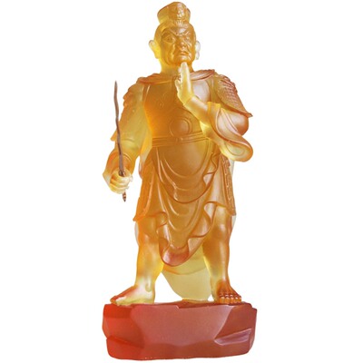 古法琉璃坛城神将24公分十二药叉