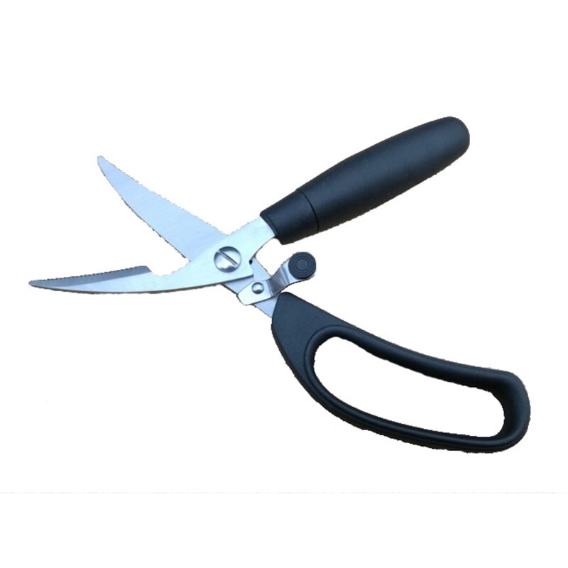 正品摩历曼MOLIMANN高品质 家用 不锈钢 弯嘴型 强力鸡骨鸭骨剪刀