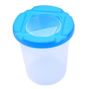 儿童洗笔杯美劳美术颜料杯diy绘画可爱宝宝洗笔筒带盖塑料调色杯