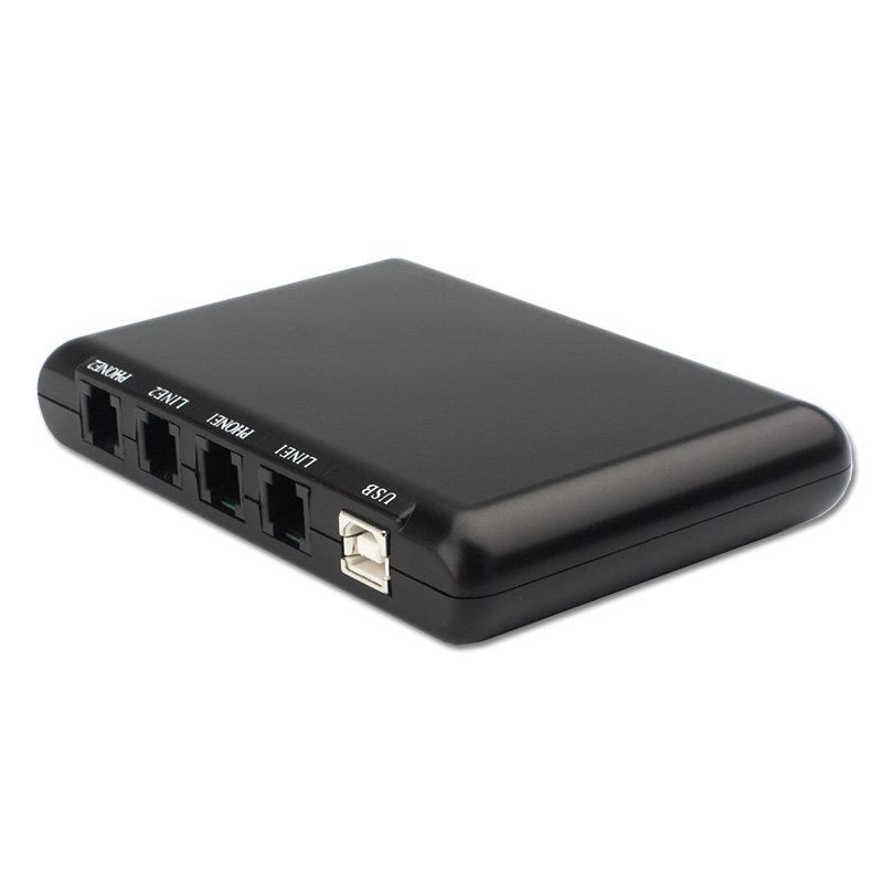 先锋XF-USB/2电话录音盒2路USB录音系统办公座机通话自动录音设备双路固话电话录音盒电脑软件拨号批量导入