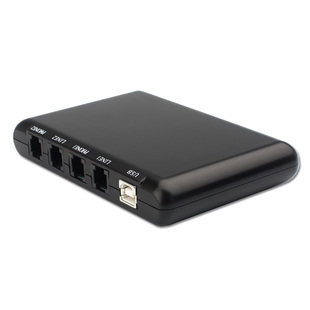 先锋XF-USB/2电话录音盒2路USB录音系统办公座机通话自动录音设备双路固话电话录音盒电脑软件拨号批量导入