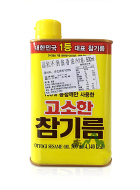 韩国不倒翁芝麻香油500ml