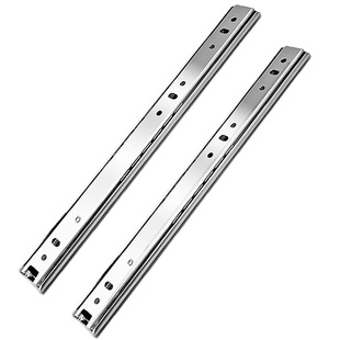 星徽27宽二节滑轨加厚导轨托架电脑键盘导轨茶几滑道抽屉滑轨轨道