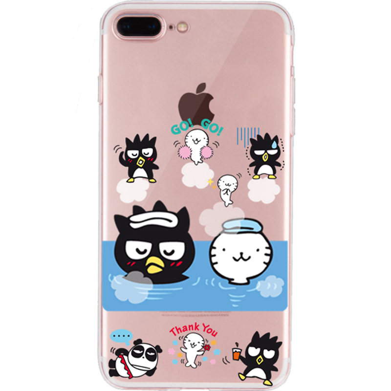 适用于日本卡通酷企鹅XO苹果X手机壳iPhone7全包软套8plus个性xs