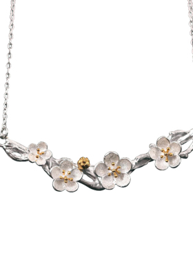 原创复古风饰品手工银项链