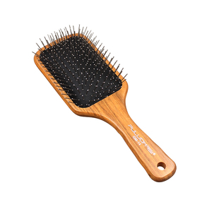 普罗玛斯气垫按摩梳发实木梳子钢齿防静电不伤发钢针气囊梳