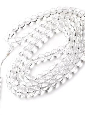 天然白水晶项链简约女