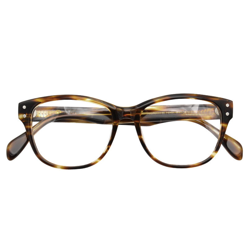 高育良同款眼镜 男全框眼镜板材铆钉宽镜腿玳瑁色眼镜框