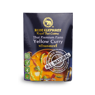 买2送1原装泰国进口黄咖喱蓝象咖喱酱blue elephant香料泰式70g