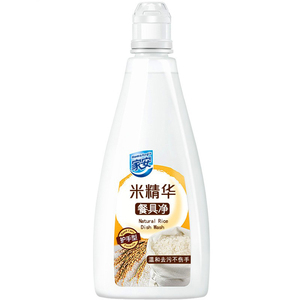 家安洗洁精米精华餐具净加量装752g*2瓶不伤手厨房食品级家庭装