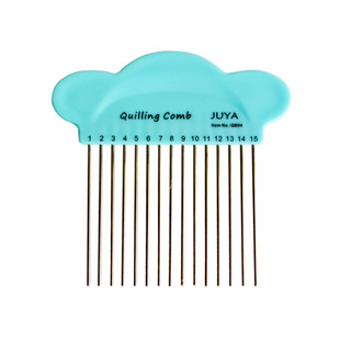 JUYA/俊雅衍纸梳理器衍纸梳疏密两用钢针梳衍纸编制工具超小密梳