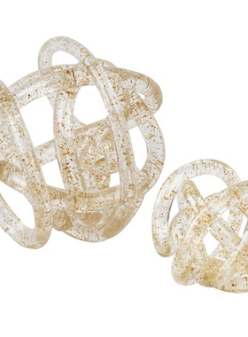 简约现代金色缠绕样板间书房饰品