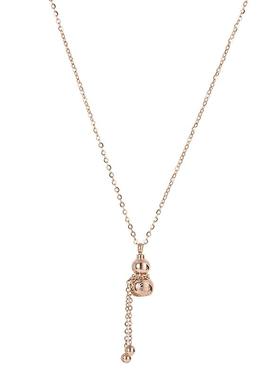 招财钛钢葫芦锁骨链不掉色不掉色