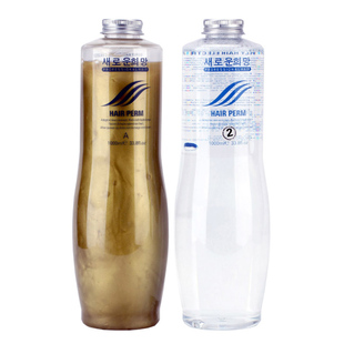 韩国黄金烫烫发水膏体状快速烫还原水能烫冷烫卷发陶瓷数码烫发廊