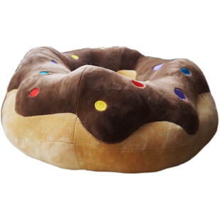 爆款超软大号皇冠甜甜圈面包床上毛绒玩具大抱枕靠垫宝宝情人礼物