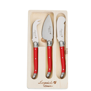 Laguiole黄油刀果酱刀面包抹刀西餐餐具芝士刀三件套装不锈钢