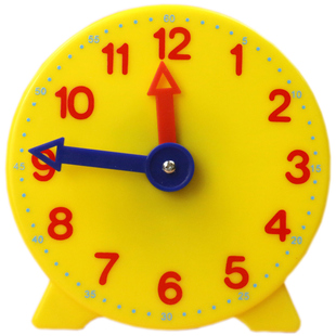 小学生幼儿园数学教具认识时间联动钟表模型手动时钟学习器模具型