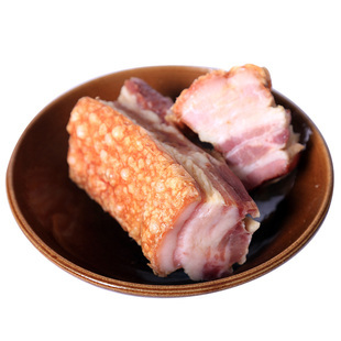 云南农家自制脆皮肉500g烤腊肉土猪五花肉舌尖上的美食泡皮肉烧肉