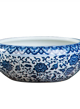 景德镇乌龟缸睡莲庭院摆件荷花盆