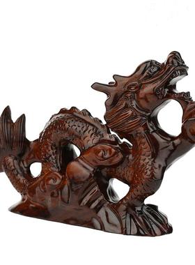 木雕十二生肖家居客厅玄关工艺品