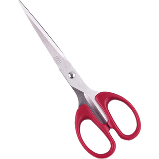 得力剪刀家用不锈钢办公剪子大中小号尖头长学生用手工剪厨房缝纫文具锋利剪裁缝铁剪纸刀便捷式办公用品