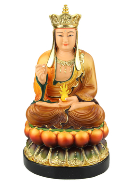 树脂地藏王菩萨佛像婆娑三圣摆件