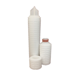 折叠滤芯10寸PP微孔膜 葡萄酒尿素过滤芯 平压式0.1 0.22微米