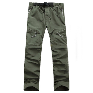 夏季户外男士两节速干裤薄款运动快干裤 长裤短裤可拆卸 定制LOGO