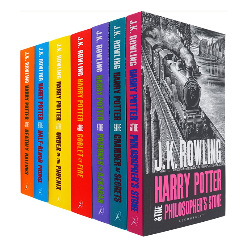 哈利波特1-7成人版平装 英文原版小说 Harry Potter Boxed Set The Complete Collection JK罗琳 英文版 正版进口原版英语书?