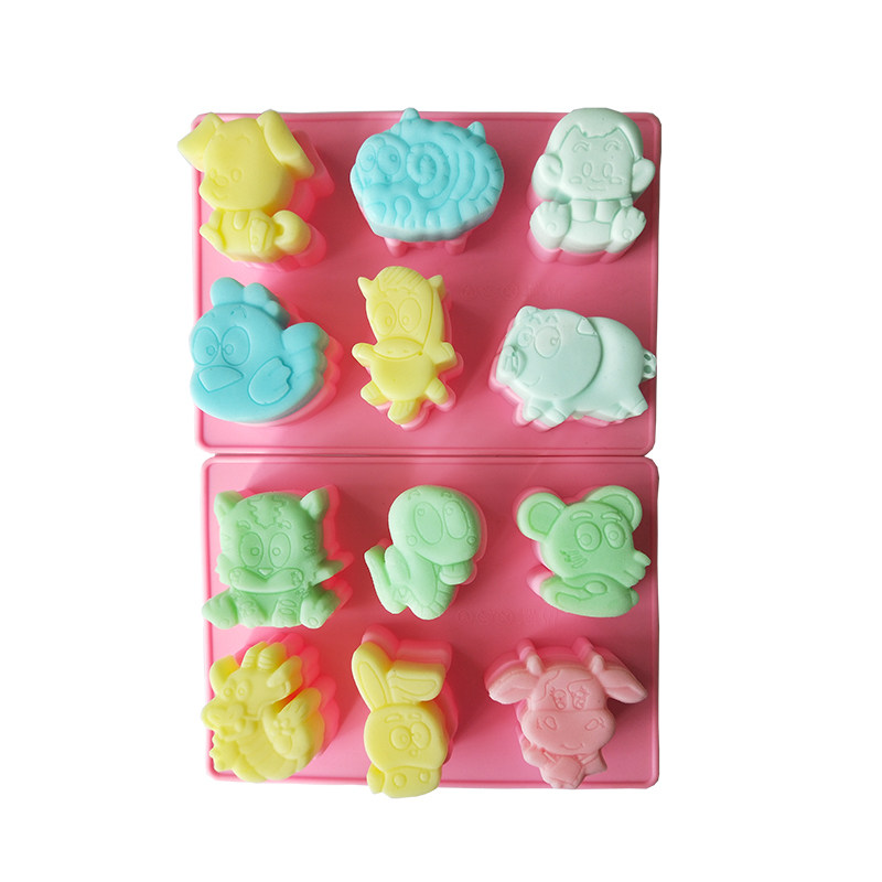 十二生肖12手工皂模具硅胶