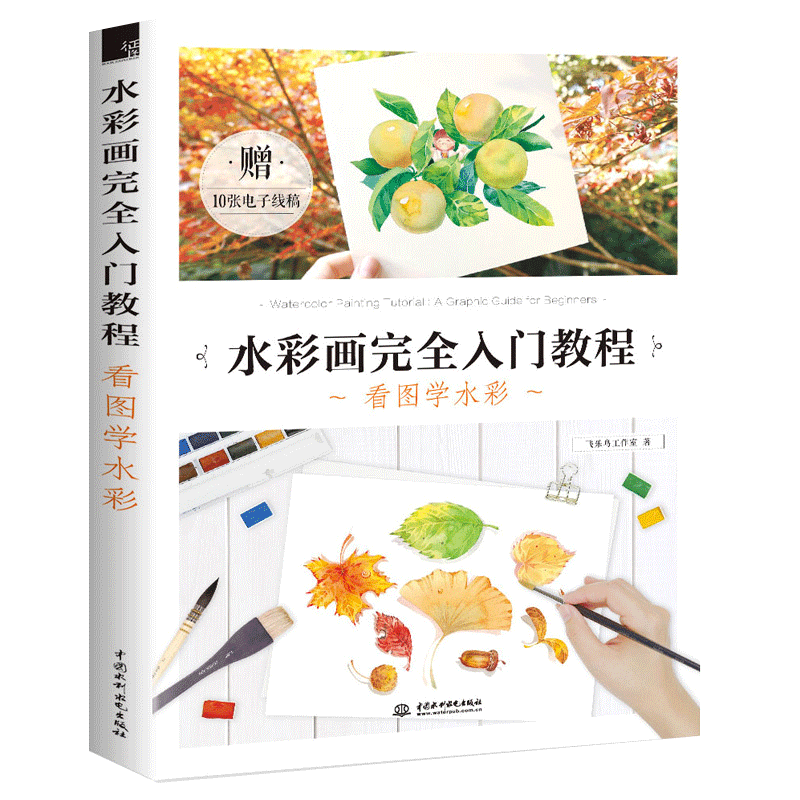 水彩画教程书零基础水彩临摹画册画画入门自学零基础水彩画完全