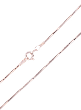 diy项圈纯银手工蛇骨链