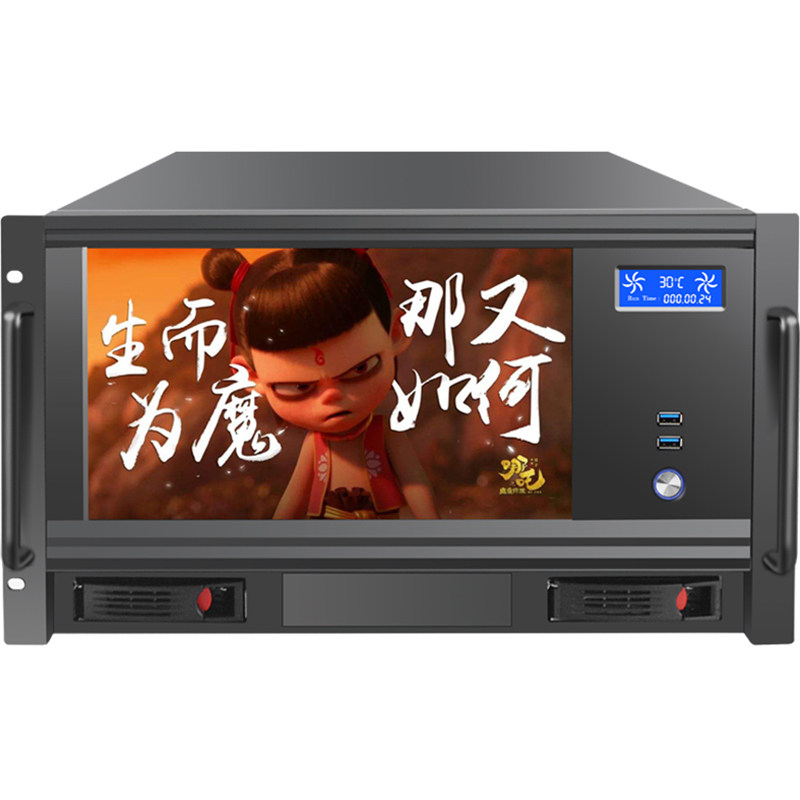 6U机箱带触摸控显示屏一体机电脑