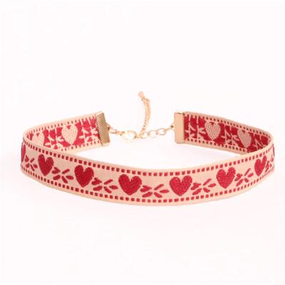 爱心甜妹choker项链不锈钢链