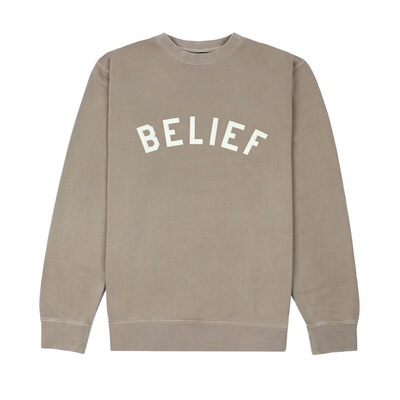 【Ohh】现货BELIEF IVY LEAGUE CREWNECK美潮秋冬男女加绒卫衣