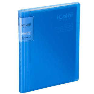 a5侧入式资料册a4对折册钢琴谱产检孕检单文件夹票据插页透明文件袋办公文具用品