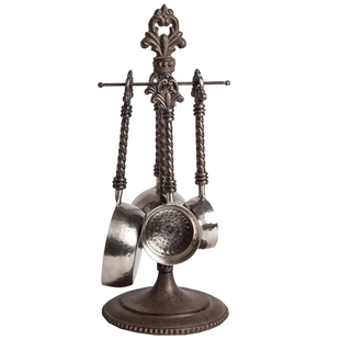 现 纽约下城公园进口GG Collection鸢尾花铸铝厚重感量勺和量勺架