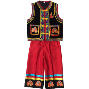 新款苗族服装演出服彝族舞蹈服土家族壮族演出服少数民族服装男女