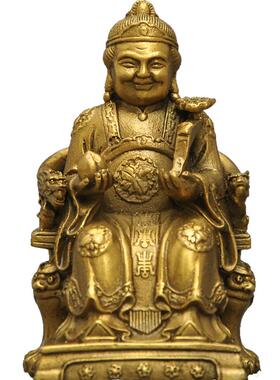 黄铜神像福德风水家居客厅土地婆