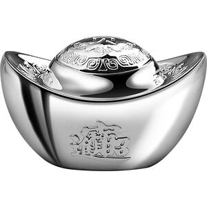 天鑫洋足银白银999投资银条贵字银元宝100g200g1000g纯真可回购