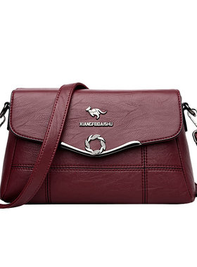 真皮女包妈妈包2026时尚中年单肩