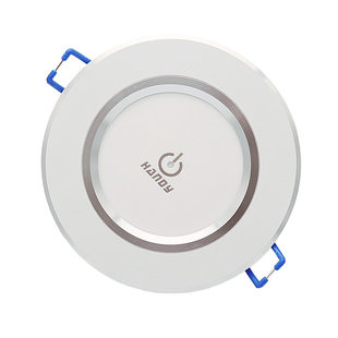 汉的展厅遥控开关四路嵌入式圆形红外线数字智能开关灯饰店遥控器