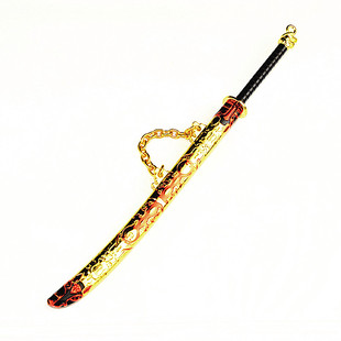 1:6古代武将佩刀兵器武器模型锦衣卫绣春刀虎头刀兵人合金玩具件