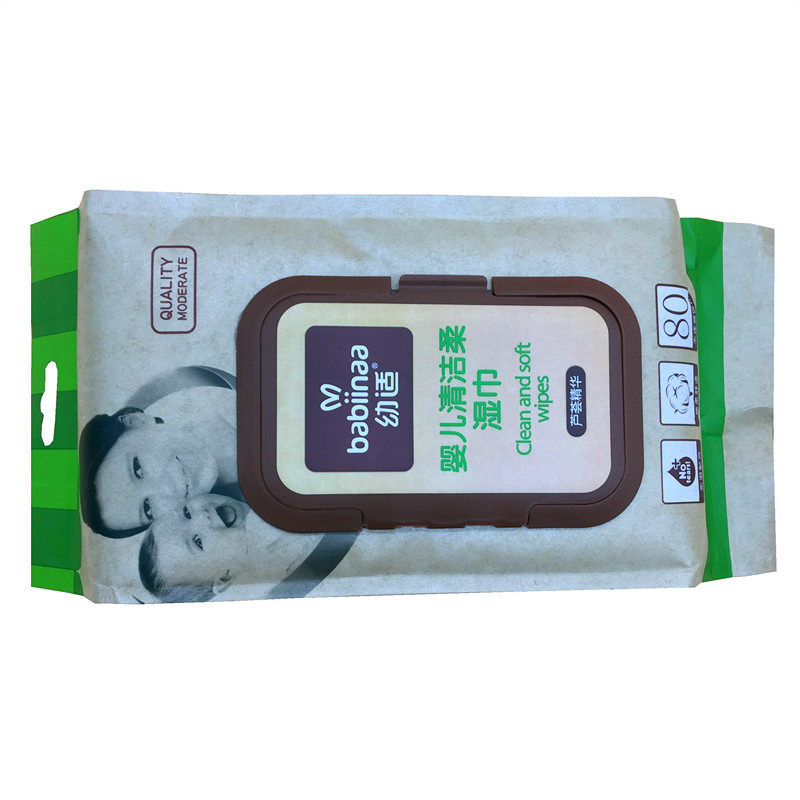 手口专用80片4包湿纸巾幼适正品