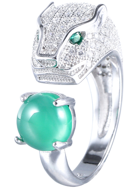 戒指纯银女款镶嵌蜜蜡925空托