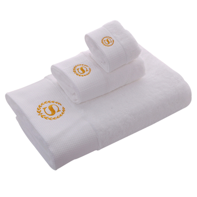 五星级酒店宾馆毛巾印白色美容院