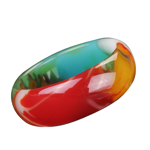 新疆和田白玉彩玉手镯女玉石羊脂级A货昆仑玉镯子女款玉镯子