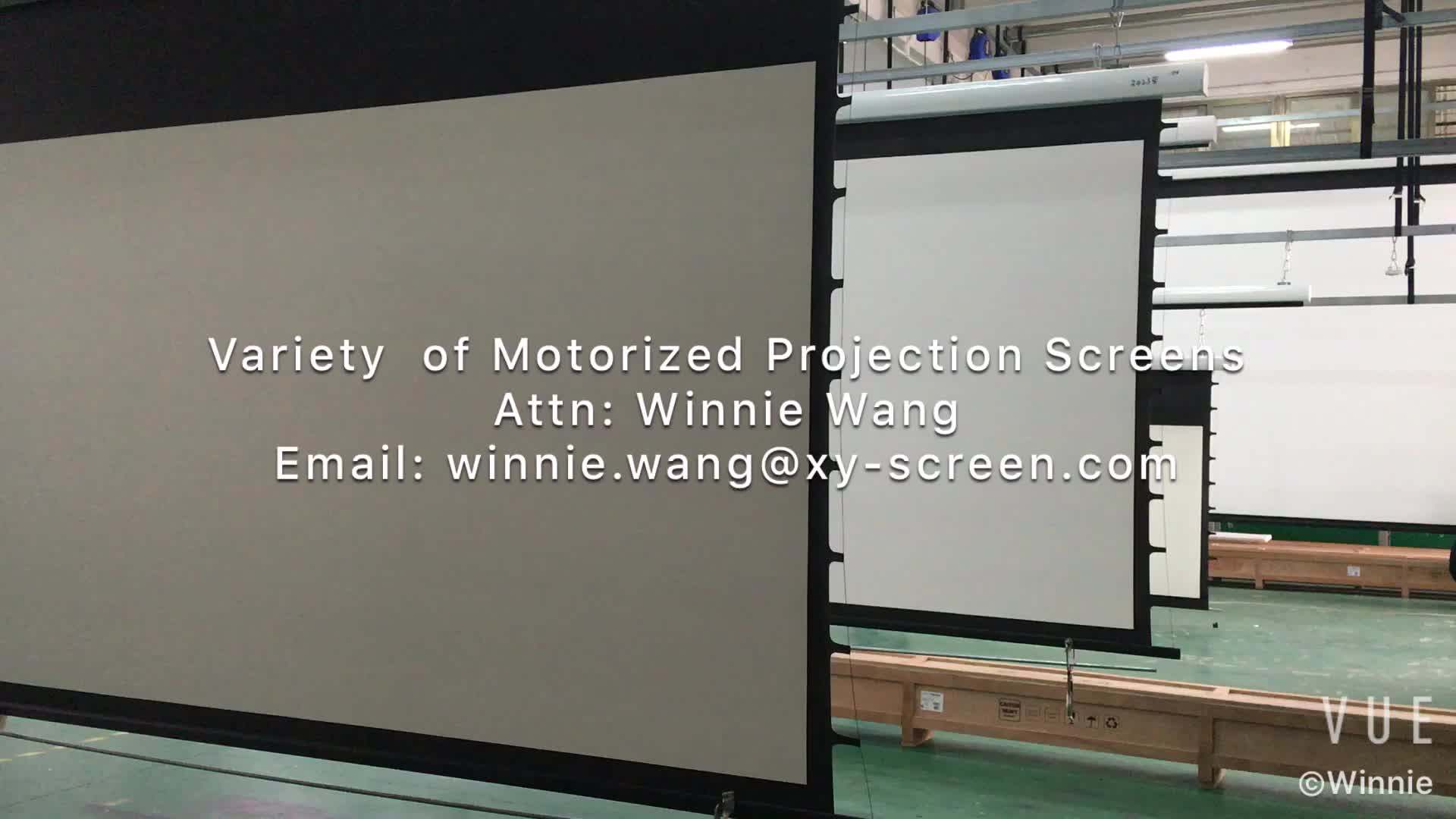 Electric 4k Projector Screen Rear Projection Film 3d Projector Screen