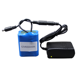 12V6000mah 18650锂电池组12.6v伏LED灯音响寻星仪电池5A包邮定做